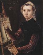 Catharina Van Hemessen Self-Portrait oil